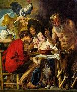 Jacob Jordaens The Satyr and the Peasant oil painting reproduction
